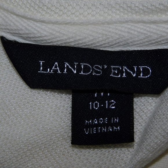 Lands  End Womens 10-12 Crochet Overlay Top - Picture 2 of 11